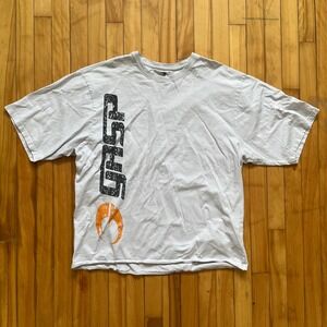 GASP T Shirt Mens XL Short Sleeve Graphic Print Logo White Orange